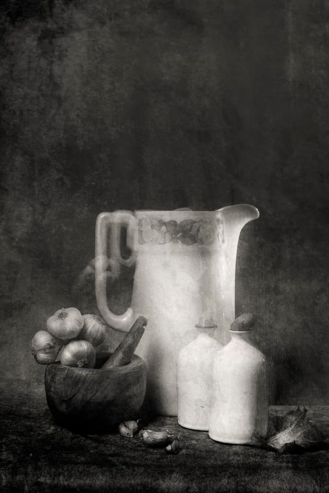 Rustic Kitchen Still Life by Martine Benezech — canvas wall art