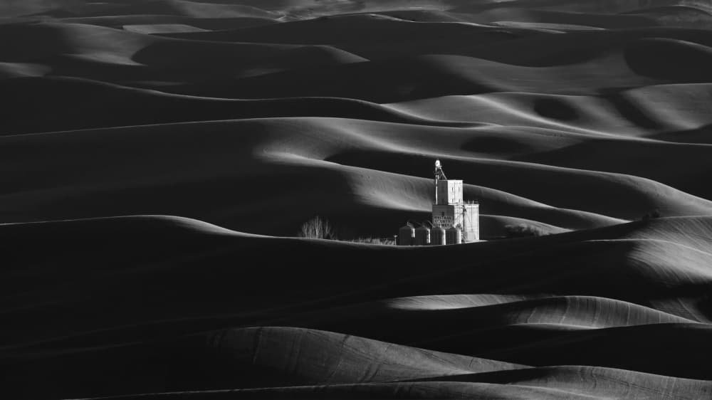 Rolling Hills Farm Building by DonnaHom APA — canvas wall art