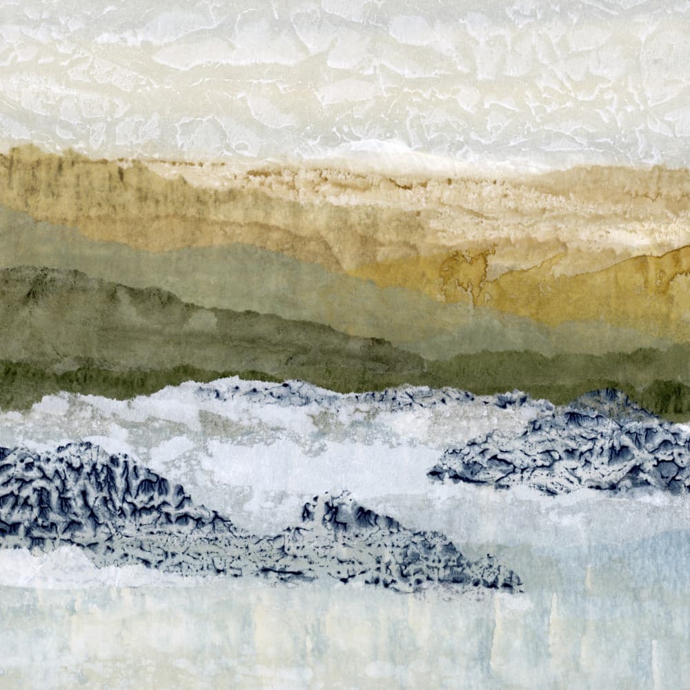 Abstract Mountain Layers by Lara Eckerman — canvas wall art