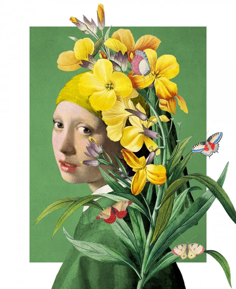 Yellow Floral Portrait
