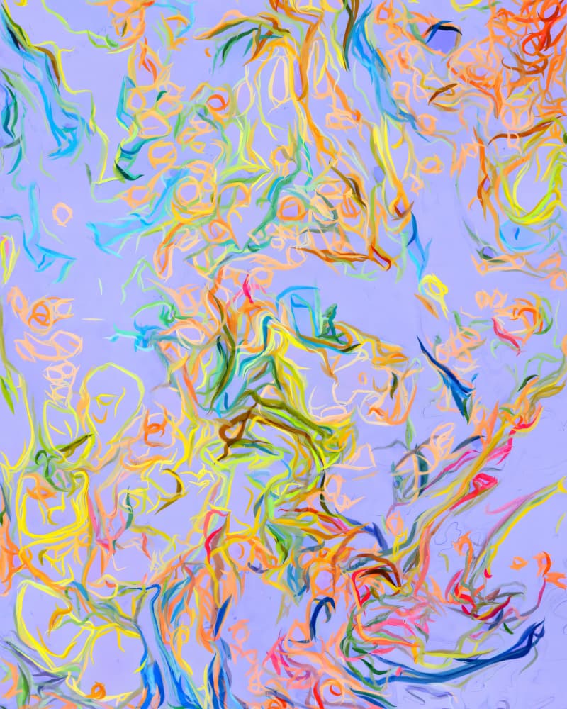 Colorful Abstract Flow by Uma Gokhale — canvas wall art