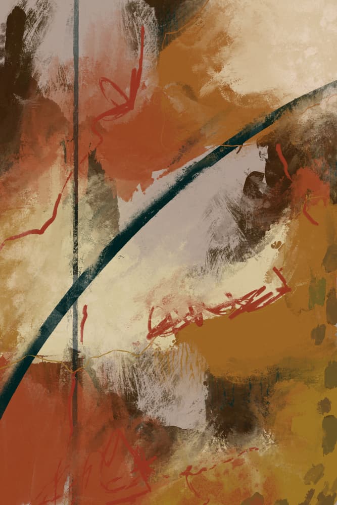 Autumn Brushstrokes by Treechild — canvas wall art
