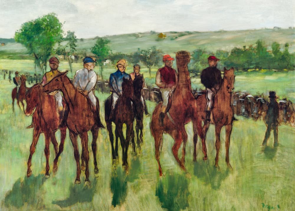 The Riders by Edgar Degas — canvas wall art