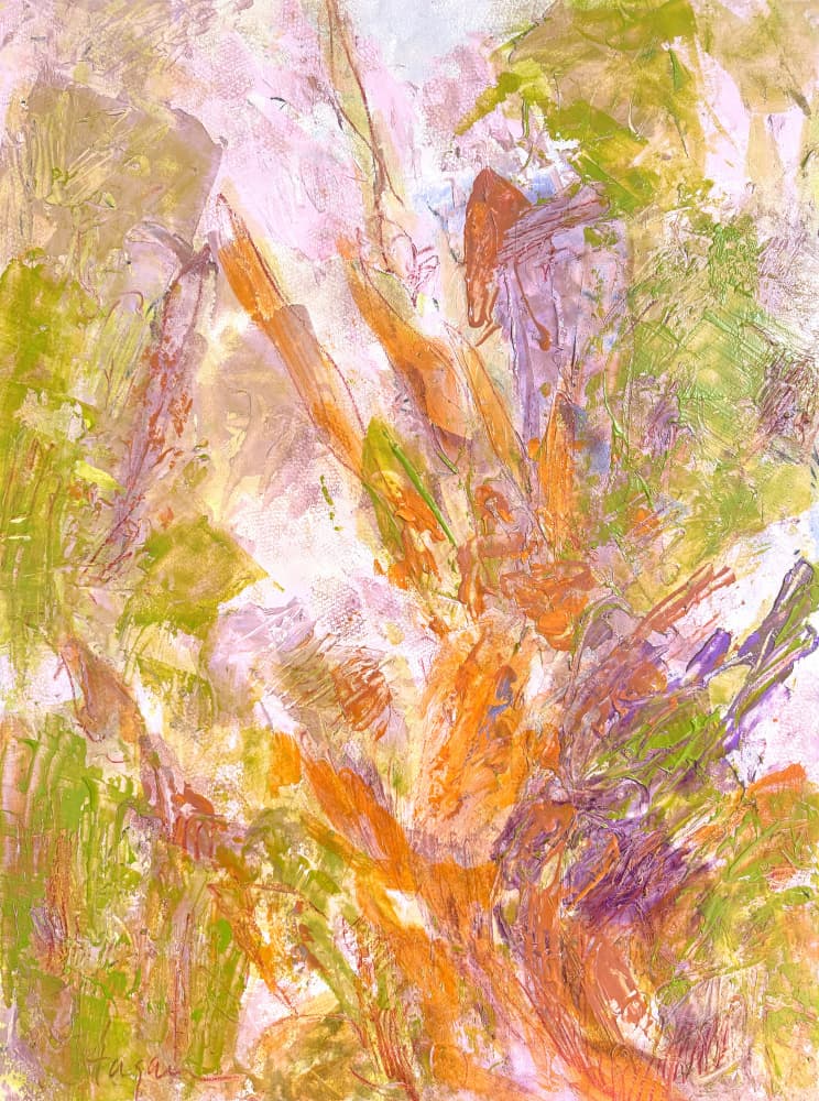 Vibrant Organic Abstract by Dorothy Fagan — canvas wall art