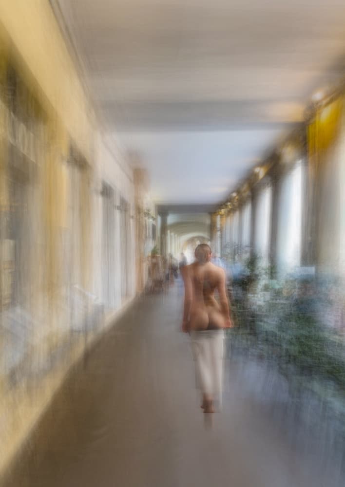 Ethereal Hallway Walk by Colin Dixon — canvas wall art