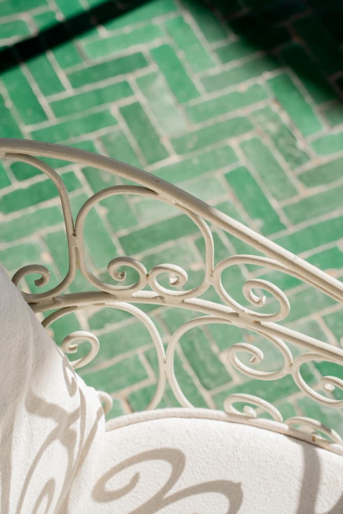 Sunny Green Tile Pattern by Henrike Schenk — canvas wall art