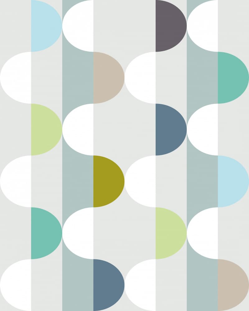 Retro Curved Pattern by Annick — canvas wall art