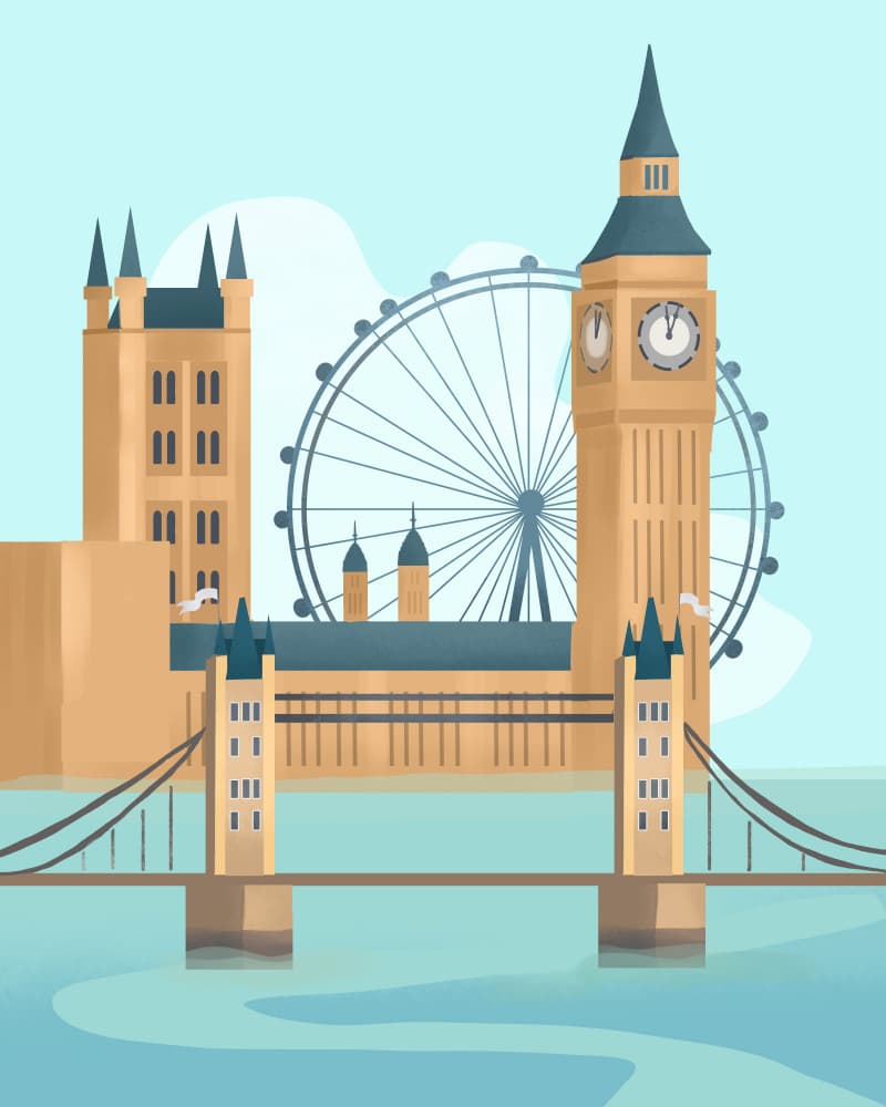 London (2) by Petra Lizde — canvas wall art