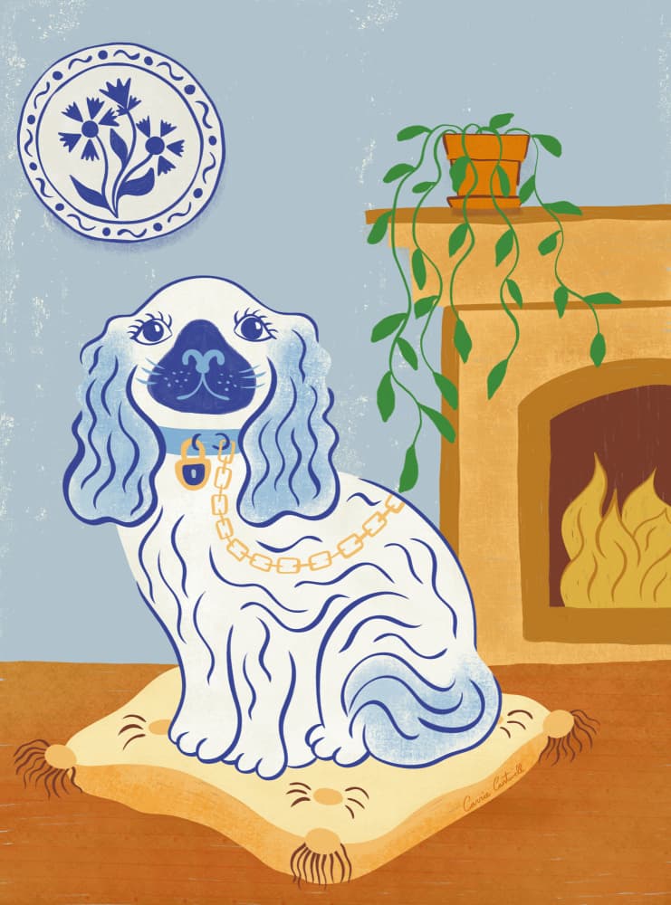 Blue Staffordshire Dog