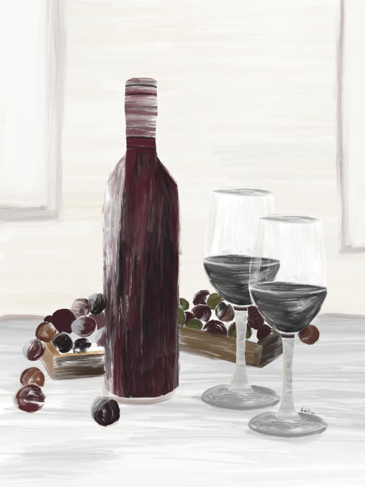 Classic Wine Still Life
