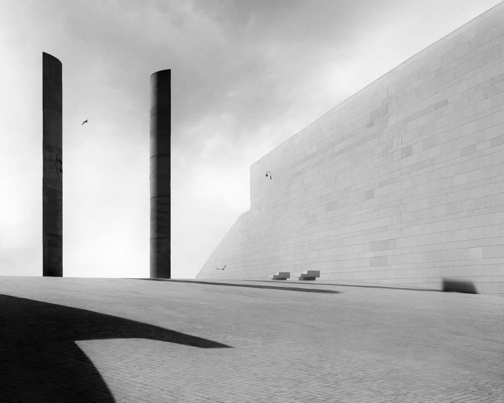 Minimalist Concrete Structures by Olavo Azevedo — canvas wall art