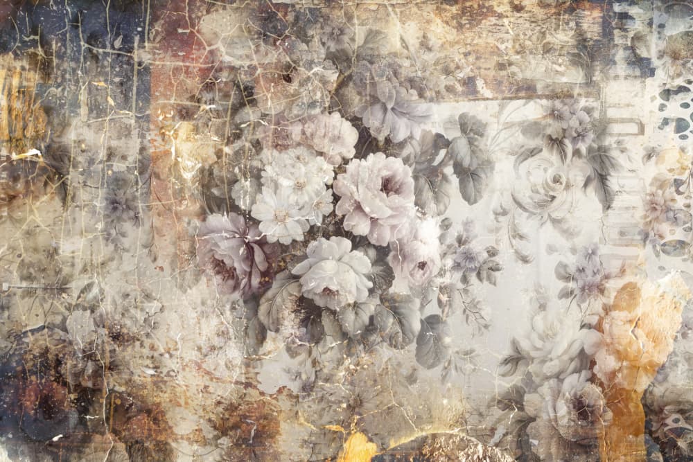 Aged Floral Romance by Rafal Kulik — canvas wall art