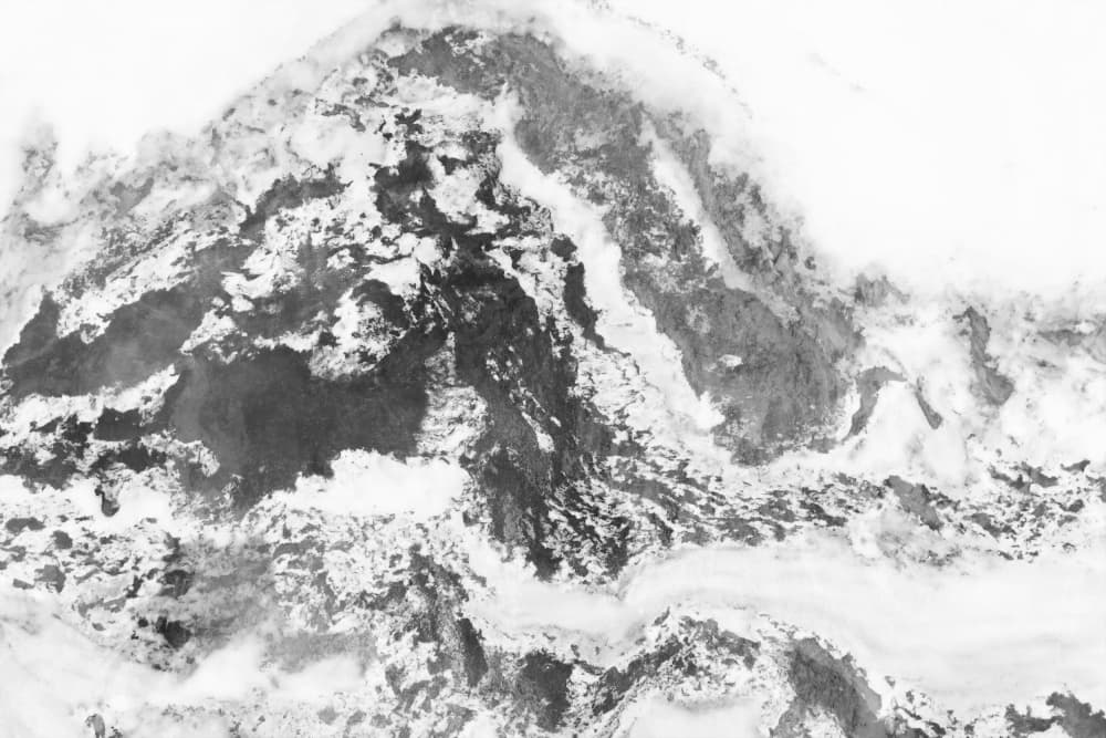 Frozen Aerial Landscape by amini54 — canvas wall art