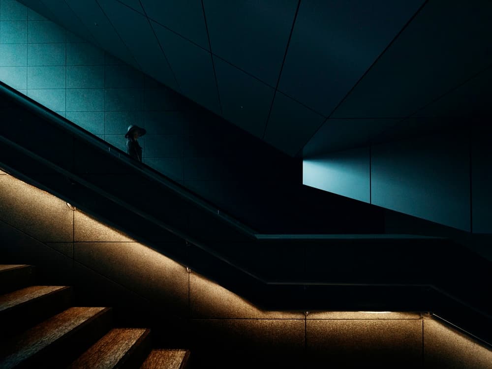 Geometric Light Journey by Yasuhiro Takachi — canvas wall art