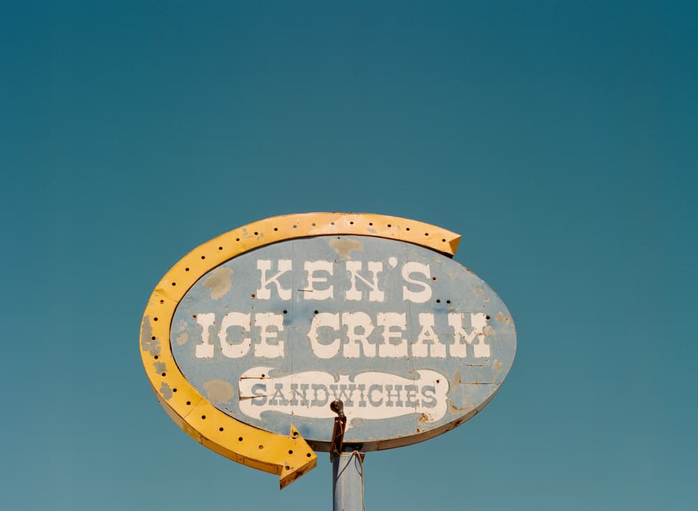 Vintage Ken's Ice Cream by Bethany Young — canvas wall art