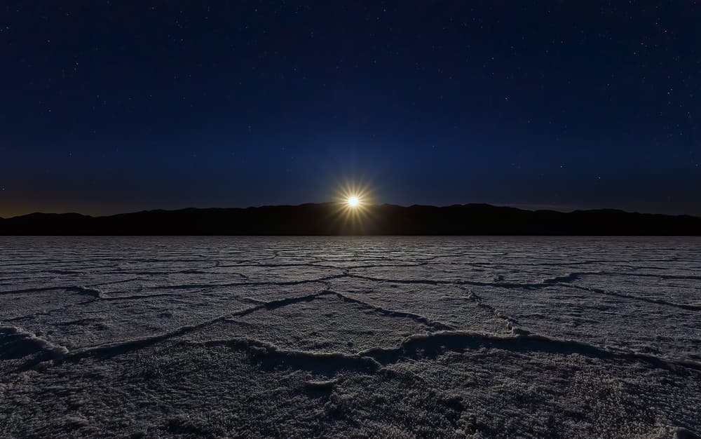 Moonrise Over Salt Flats by Hua Zhu — canvas wall art