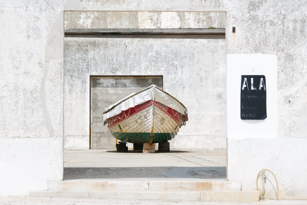 Old Boat Archway by Andreas Klesse — canvas wall art