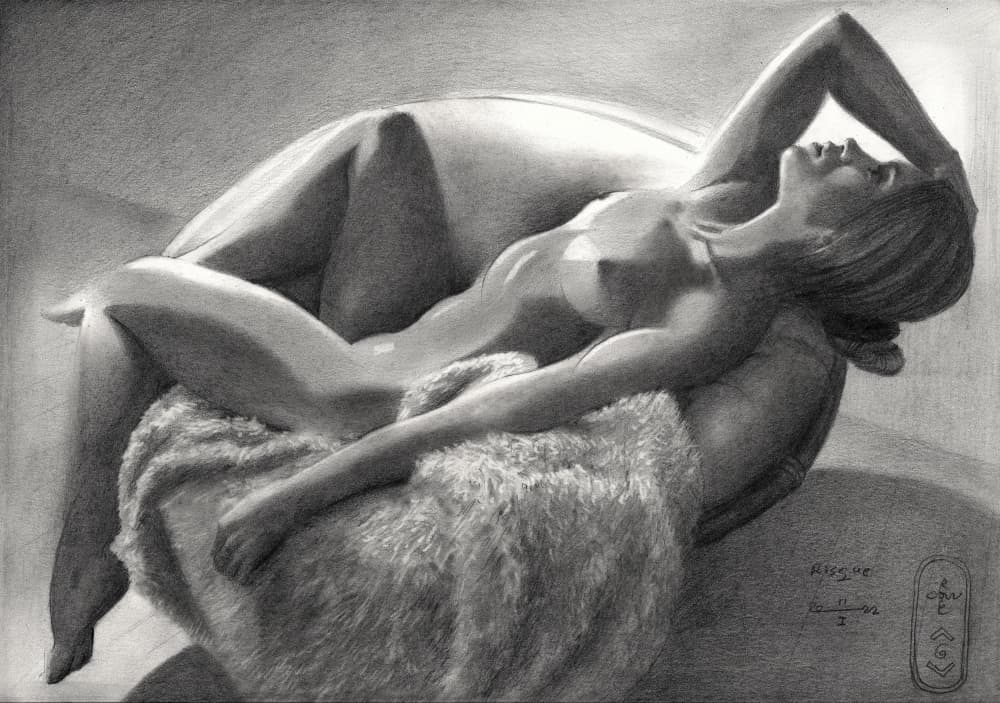Risque - 11-01-22 by Corné Akkers — canvas wall art