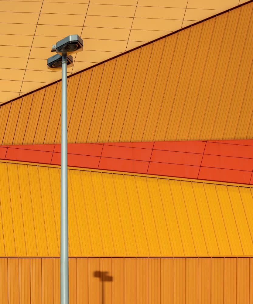 Vibrant City Architecture by Theo Luycx — canvas wall art