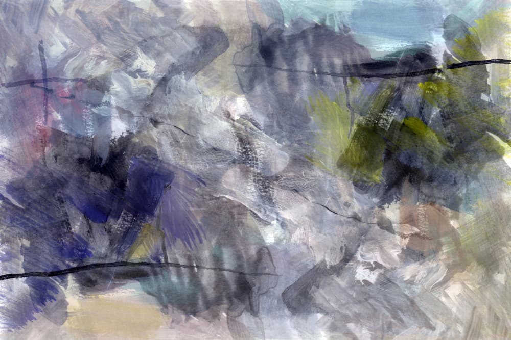 Dynamic Blue Abstract by cartissi — canvas wall art