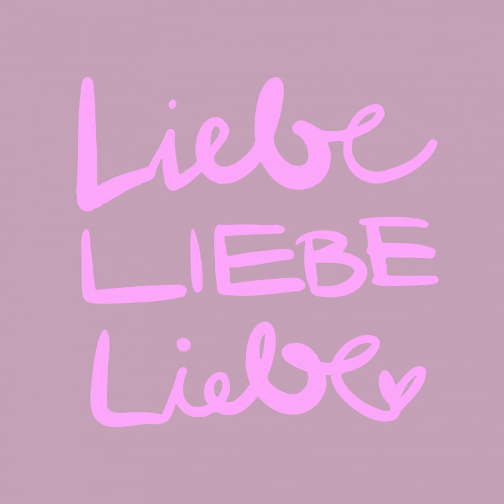 Sweet Pink Liebe by Studio Memb — canvas wall art