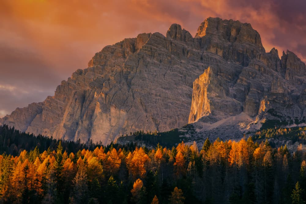 Golden Autumn Mountains by Adrian Popan — canvas wall art