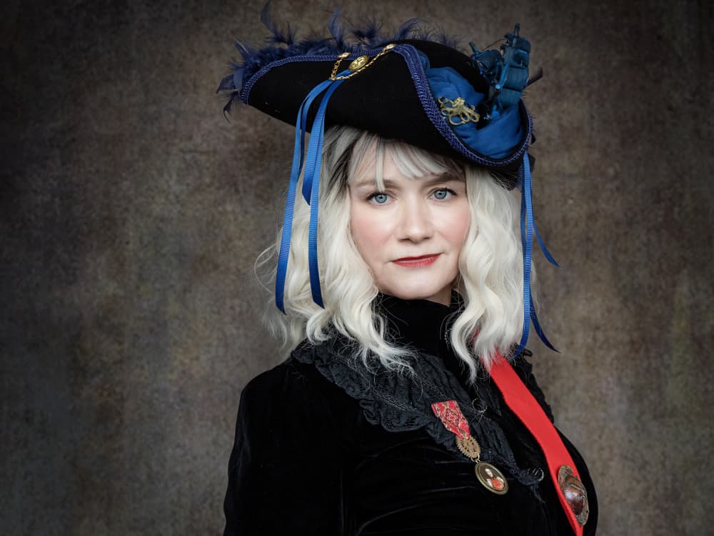 Elegant Lady in Tricorn by Daniel Springgay — canvas wall art