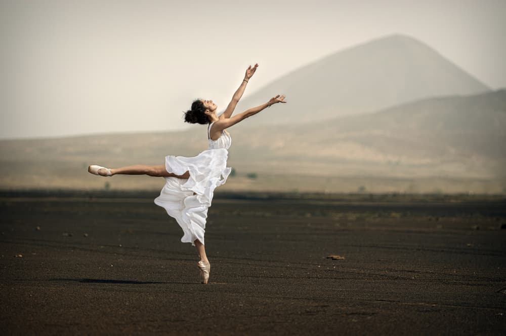Desert Ballerina Dance by Waldemar Szmidt — canvas wall art