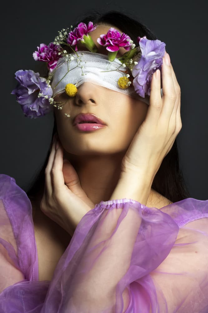 Mysterious Floral Beauty by Farid Kazamil — canvas wall art