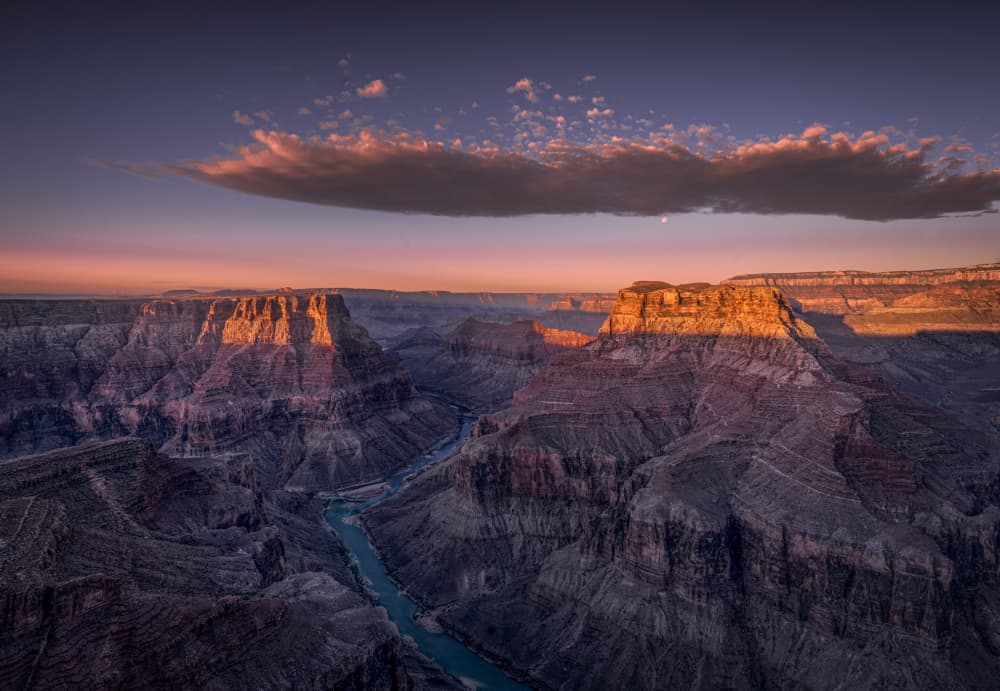 Grand Canyon Sunset by Bing Li — canvas wall art
