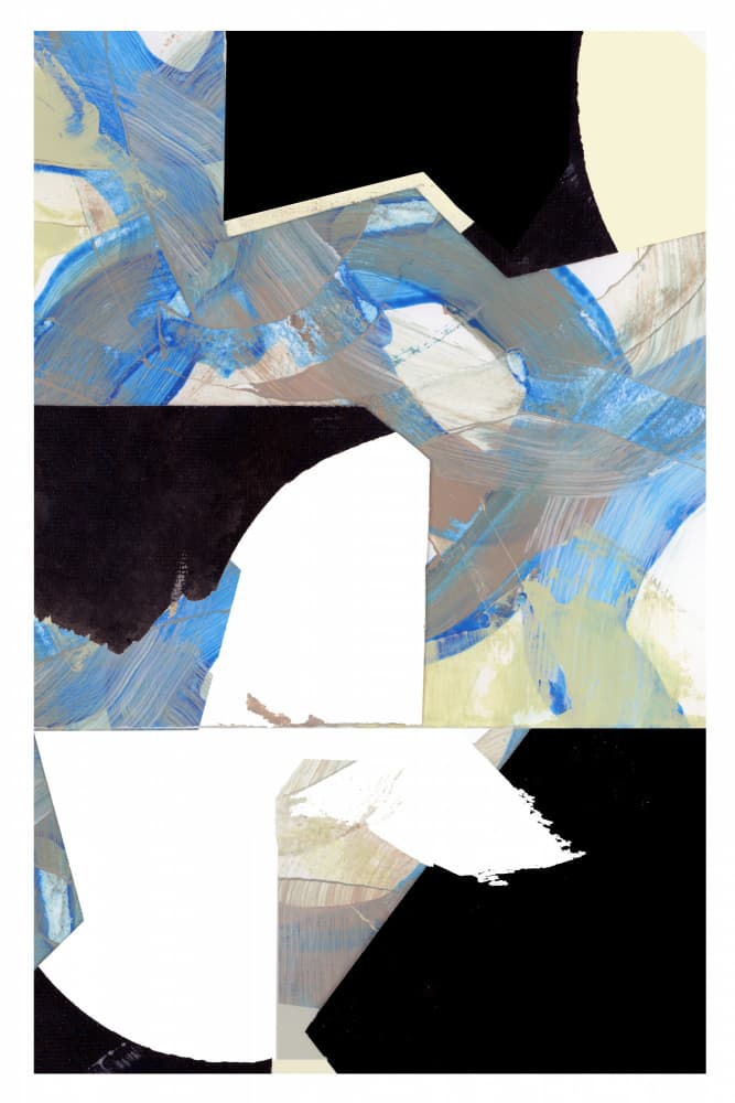 Dynamic Blue Abstraction by cartissi — canvas wall art