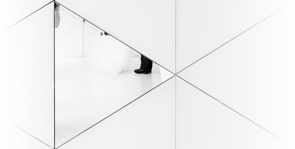 Geometric Boot Reflection by Greetje van Son — canvas wall art