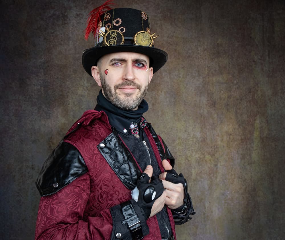 Confident Steampunk Man by Daniel Springgay — canvas wall art