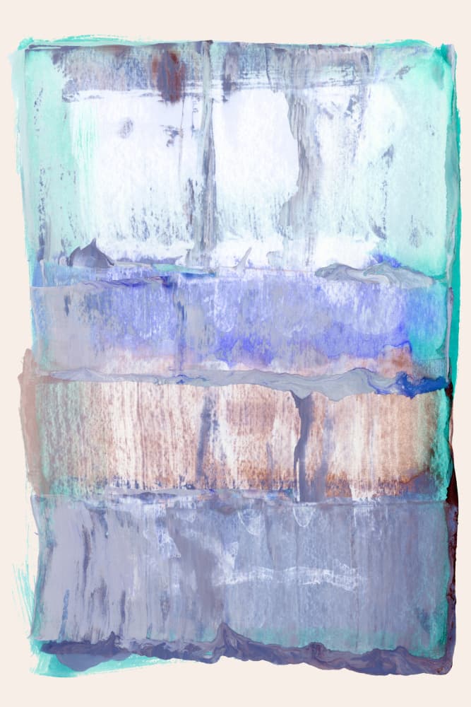 Serene Color Bands by cartissi — canvas wall art