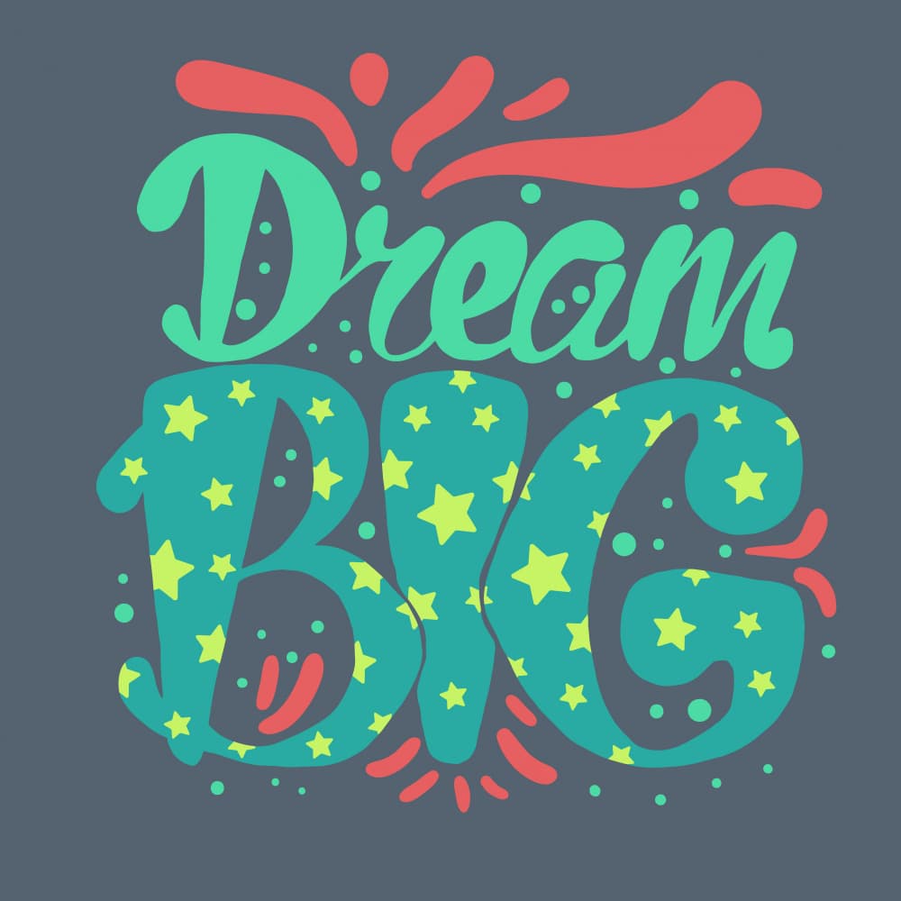 Dream Big Stars by Marika Barsrsind — canvas wall art