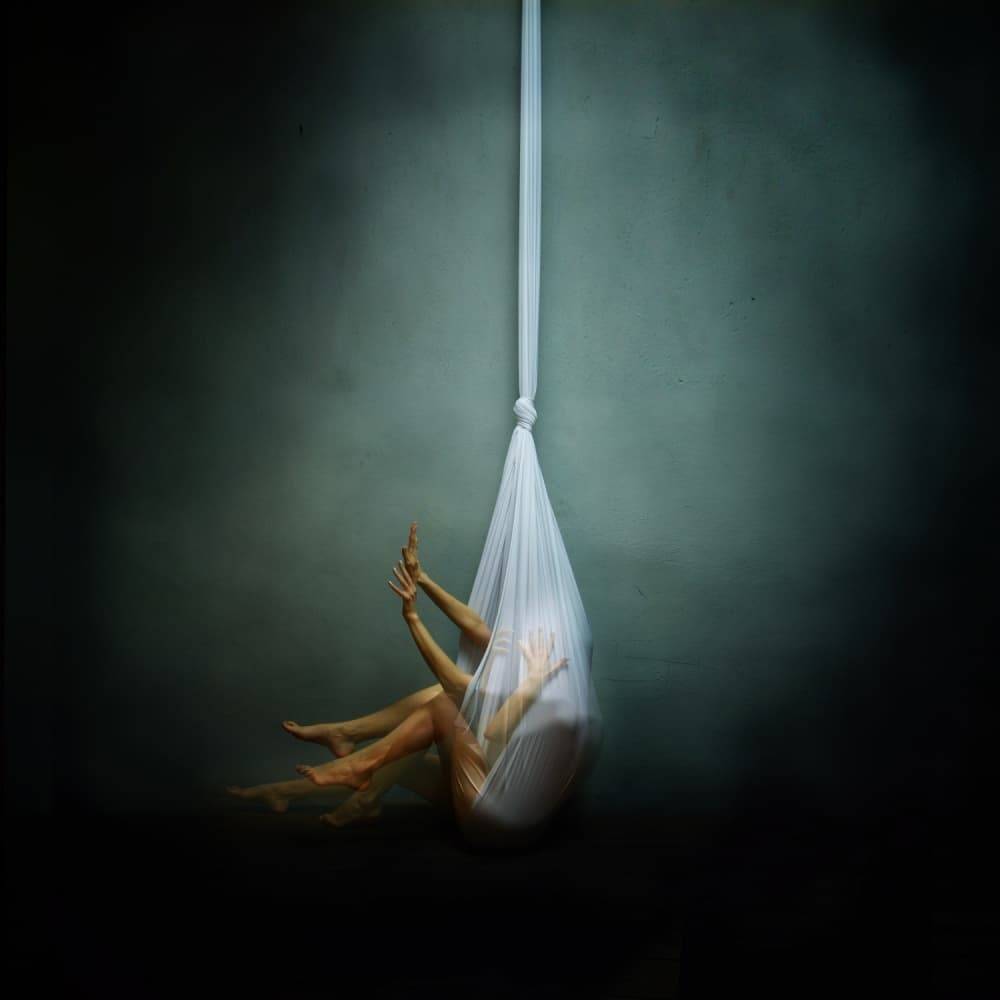 Ethereal Fabric Suspension by Yaroslav Vasiliev-Apostol — canvas wall art