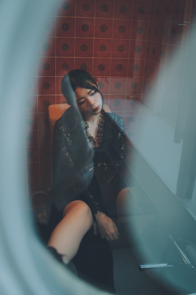 Thoughtful Young Woman by h112o1 — canvas wall art