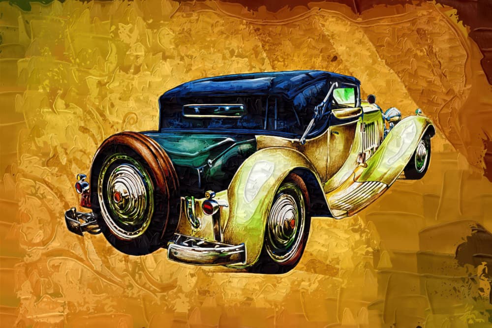 Luxury Classic Car by Rafal Kulik — canvas wall art