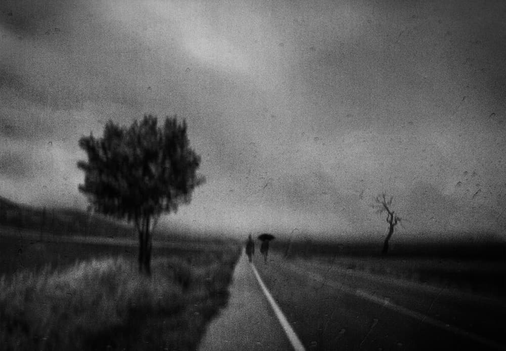 Lonely Road Walk by Orkidea W. — canvas wall art