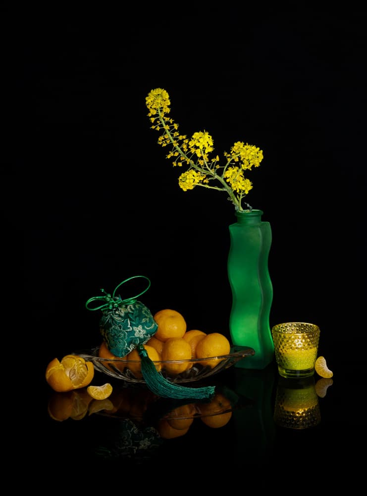 Vibrant Citrus Still Life by GaoSL — canvas wall art