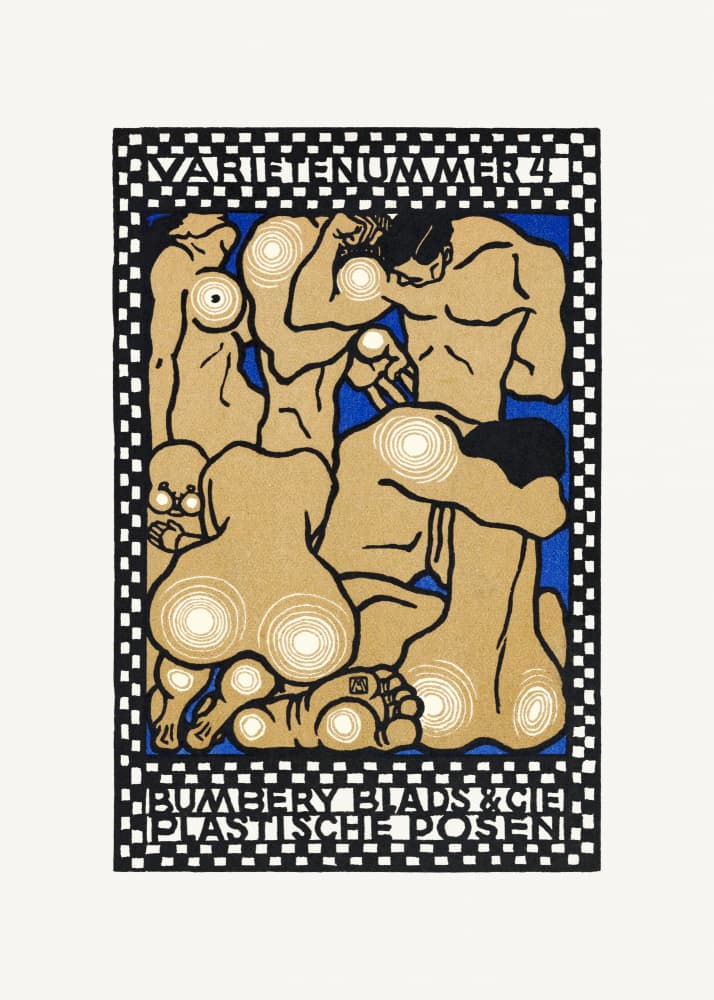Vaudeville Act 4  Bumbery Blads &amp; Cie, Plastic Poses by Moriz Jung — canvas wall art