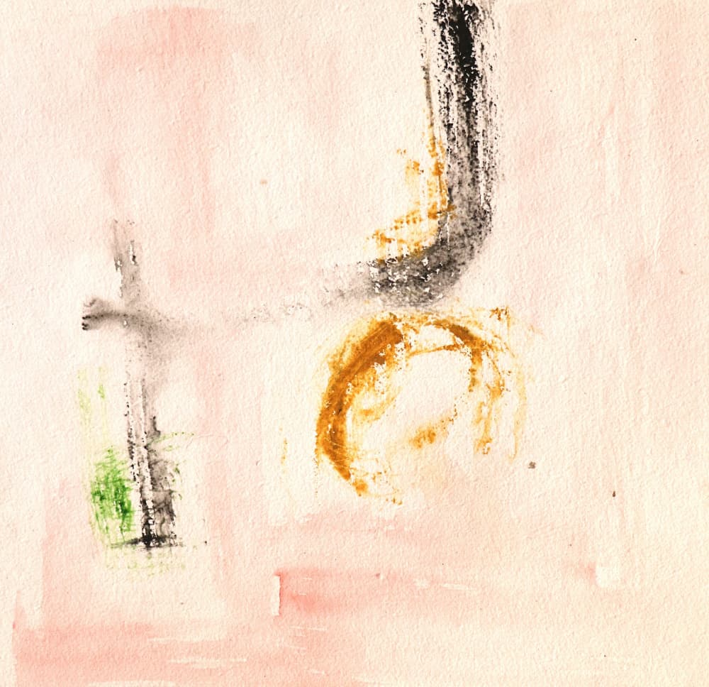 Abstract Gold Strokes by Santhosh ch — canvas wall art