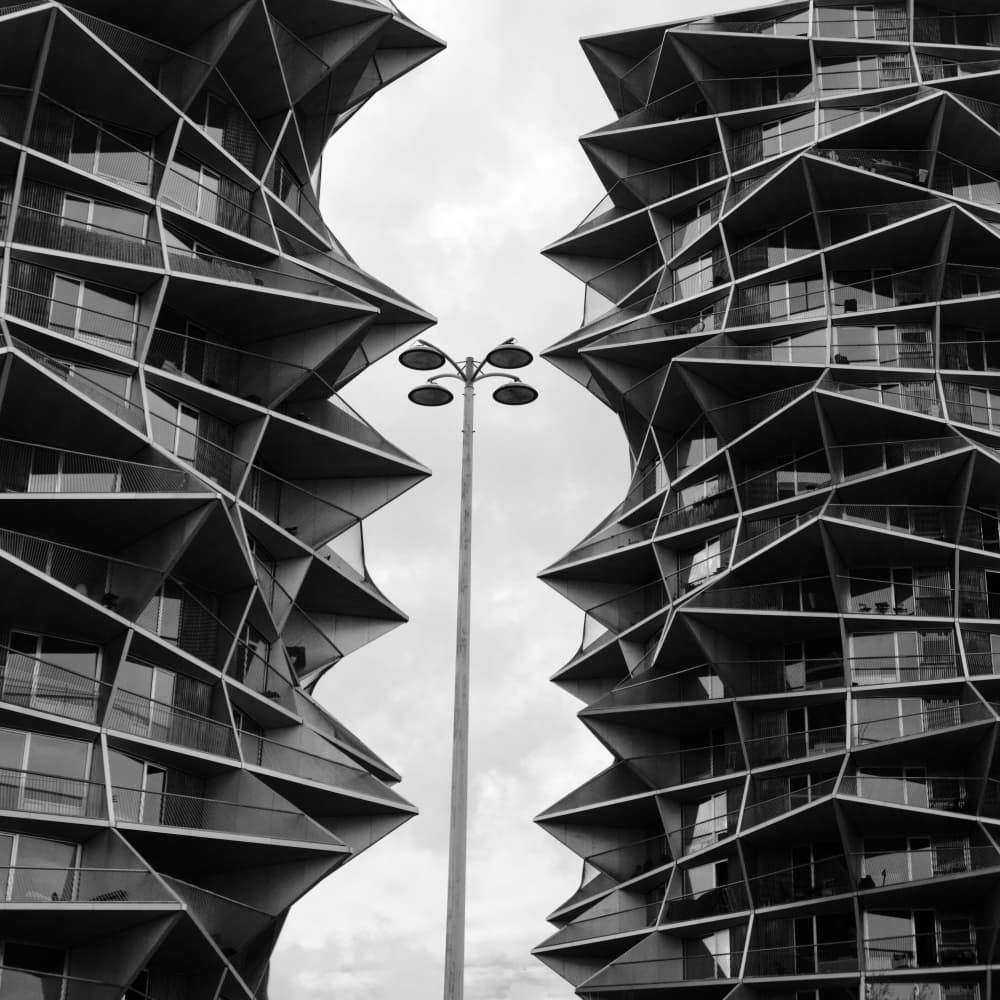Geometric City Towers by By PEJ — canvas wall art
