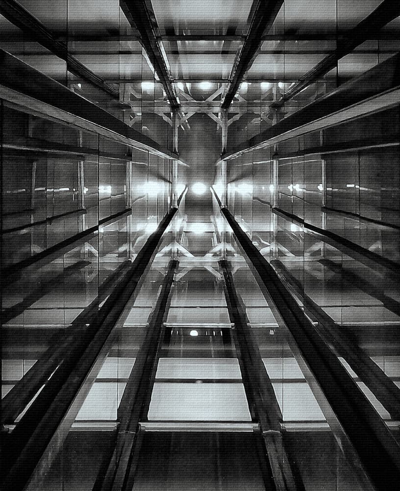 Converging Lines of Light by Henk van Maastricht — canvas wall art