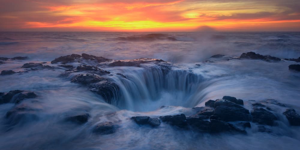 Sunset Ocean Vortex by Andy Wu — canvas wall art