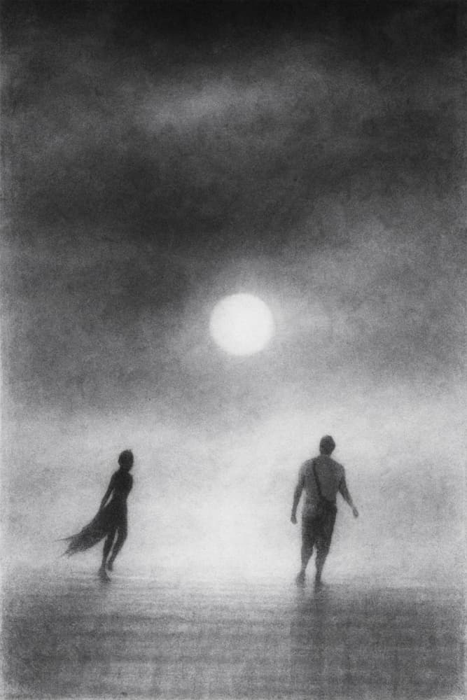 Misty Horizon Walk by Parole Kim — canvas wall art