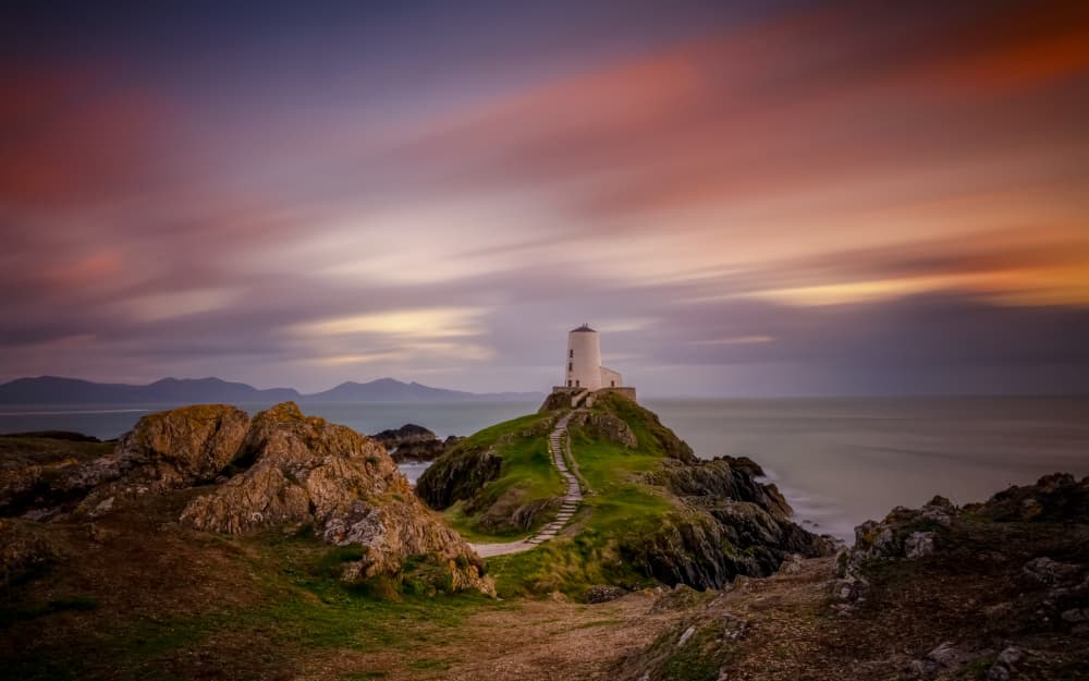 Coastal Lighthouse Path by James Zhen Yu — canvas wall art
