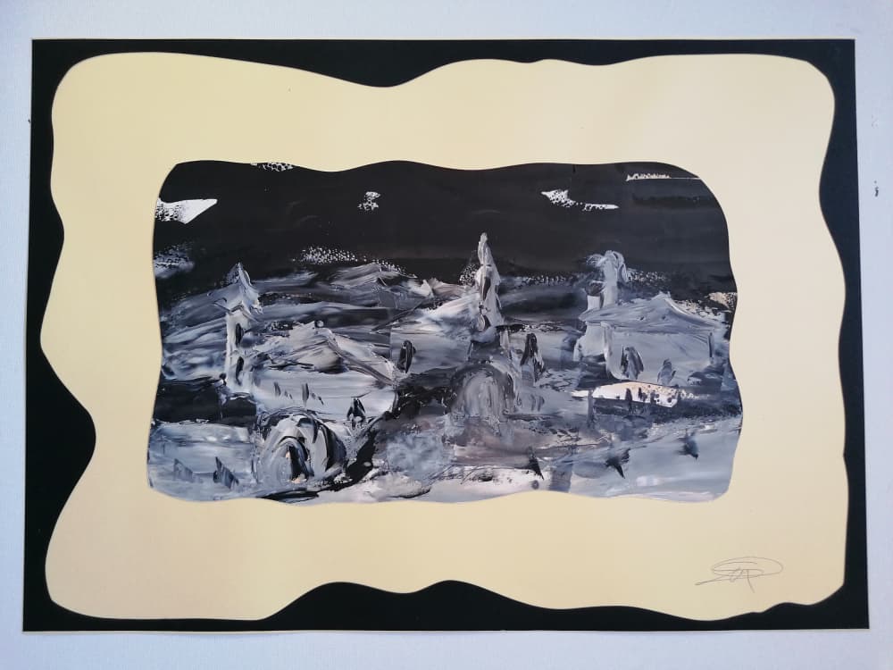 Dramatic Monochrome Landscape by Stefano Mazzolini — canvas wall art