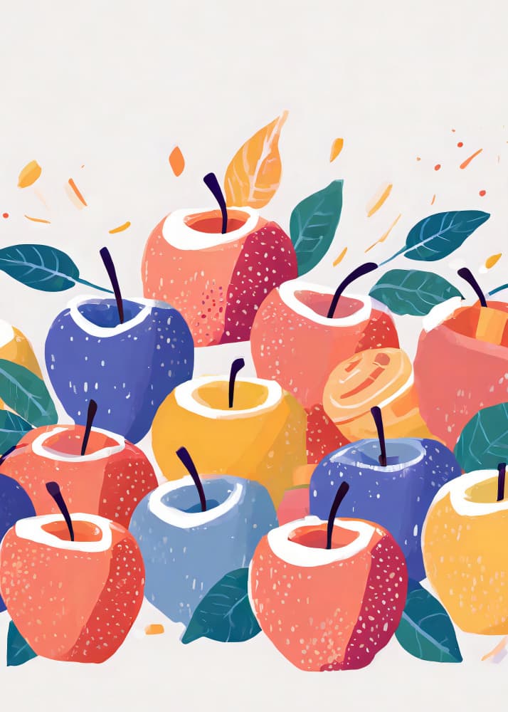 Colorful Autumn Apples by Andreas Magnusson — canvas wall art