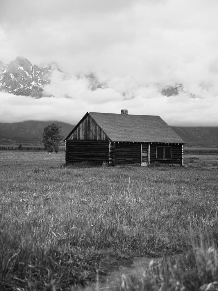 Rustic Mountain Cabin by Del Mundo Imagery — canvas wall art